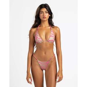 Beach Bunny Swimwear Linked To You Triangle Top - Tiger Tan Popstar Size XLTiger